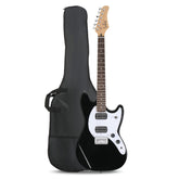 Glarry GMF Electric Guitar Laurel Wood Fingerboard HH Pickup - Black